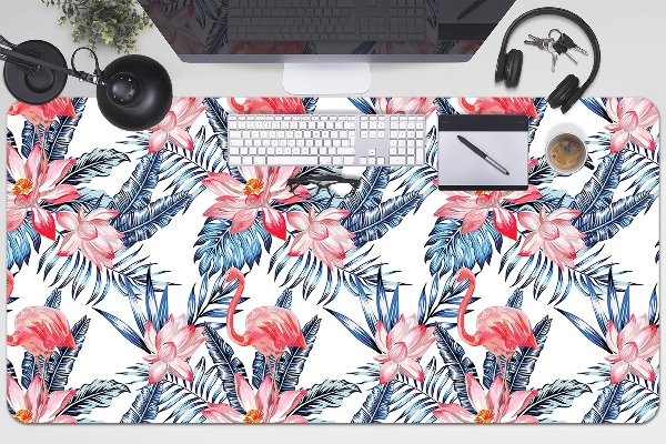 Tapete para secretária Flamingo pintado