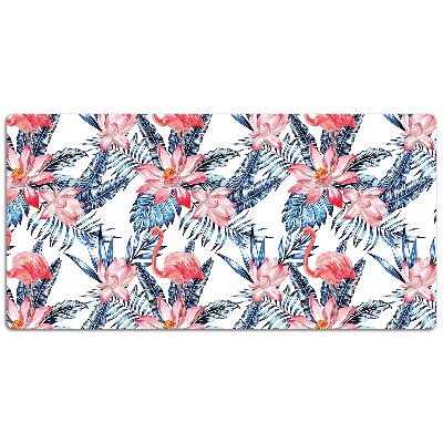 Tapete para secretária Flamingo pintado