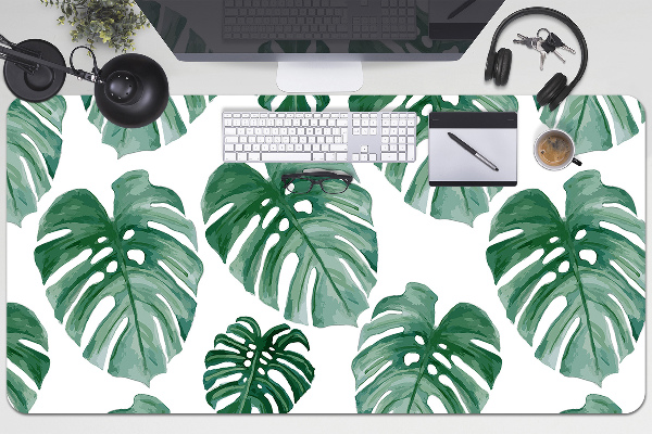 Tapete de secretária Folhas de Monstera