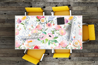Tapete para secretária Flores em tons pastel