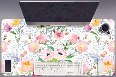 Tapete para secretária Flores em tons pastel