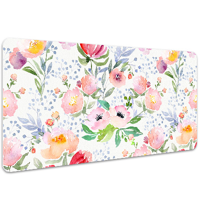 Tapete para secretária Flores em tons pastel