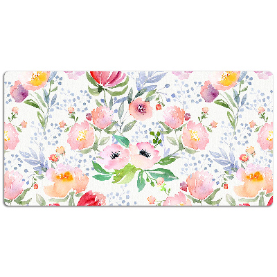 Tapete para secretária Flores em tons pastel