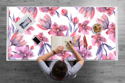Tapete para secretária Flores em tons pastel