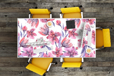 Tapete para secretária Flores em tons pastel