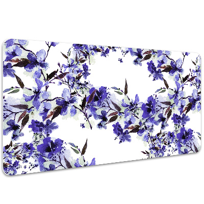 Tapete para secretária Flores azuis
