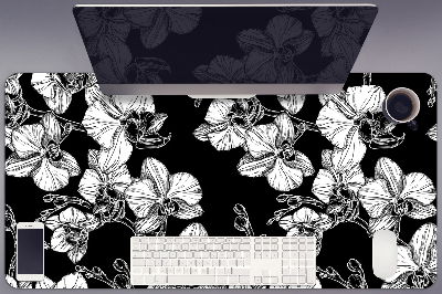 Tapete para secretária Flores negativas