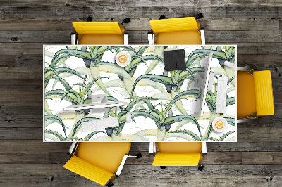 Tapete de secretária Pintura de aloe vera