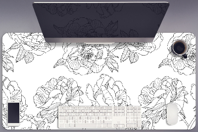 Base de secretária Rosas desenhadas