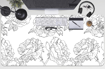 Base de secretária Rosas desenhadas