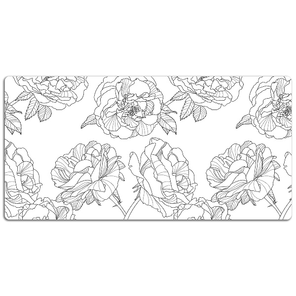 Base de secretária Rosas desenhadas