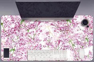 Tapete para secretária flores lilases