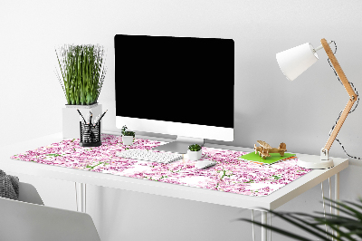 Tapete para secretária flores lilases