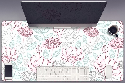 Tapete para secretária Contornos de flores
