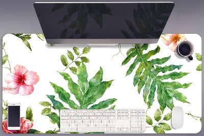 Tapete para secretária Folhas e flores