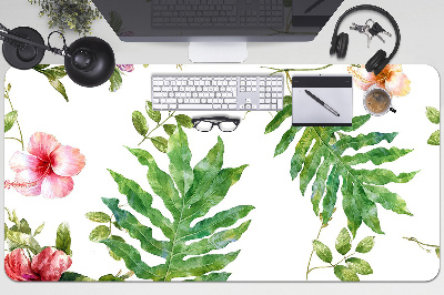 Tapete para secretária Folhas e flores