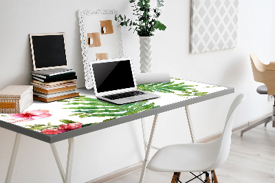 Tapete para secretária Folhas e flores