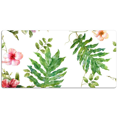 Tapete para secretária Folhas e flores