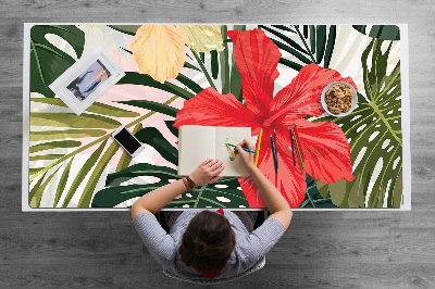 Tapete para secretária ilha havaiana