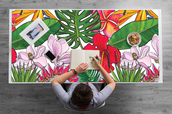 Tapete de secretária Flores coloridas