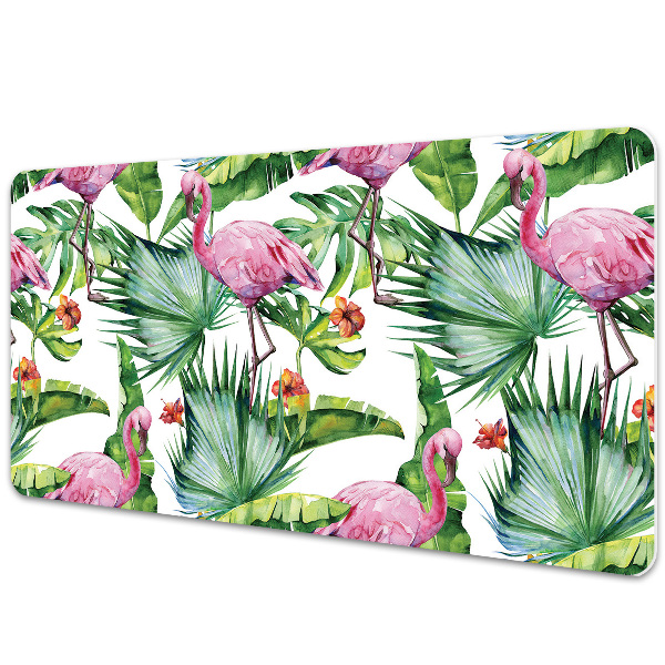 Base de secretária Folhas e Flamingos