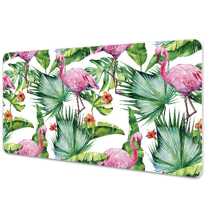 Base de secretária Folhas e Flamingos