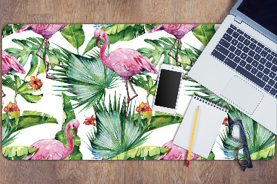 Base de secretária Folhas e Flamingos