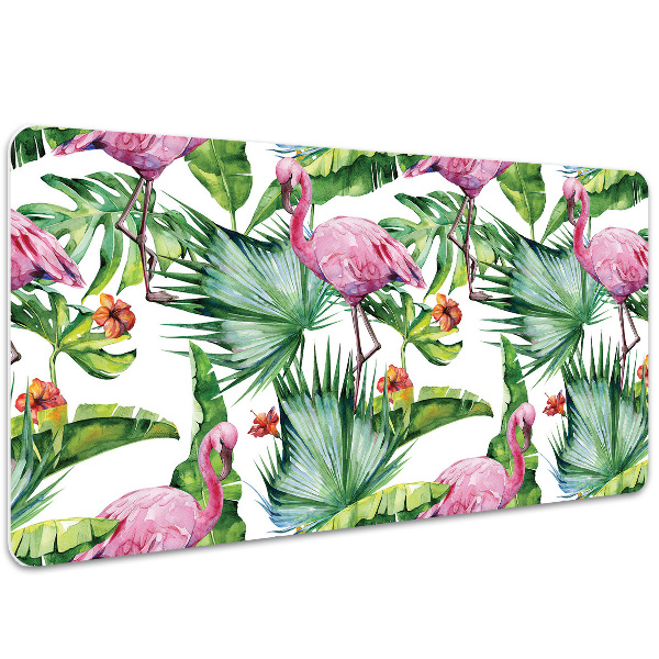 Base de secretária Folhas e Flamingos