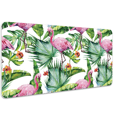 Base de secretária Folhas e Flamingos