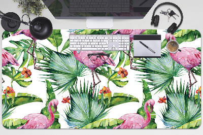 Base de secretária Folhas e Flamingos