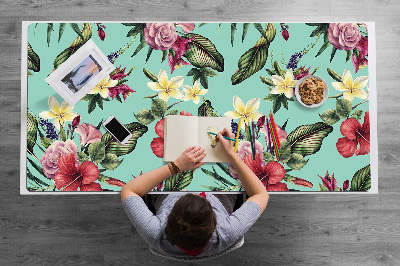 Tapete de secretária Folhas e flores