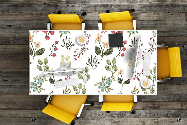 Base de secretária Frutas vermelhas e flores