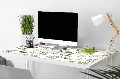 Base de secretária Frutas vermelhas e flores
