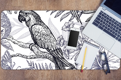 Tapete de secretária Um papagaio desenhado