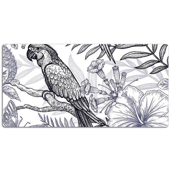 Tapete de secretária Um papagaio desenhado