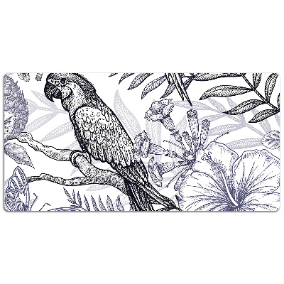 Tapete de secretária Um papagaio desenhado