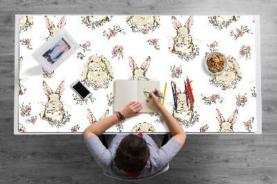 Base de secretária Coelhos castanhos claros