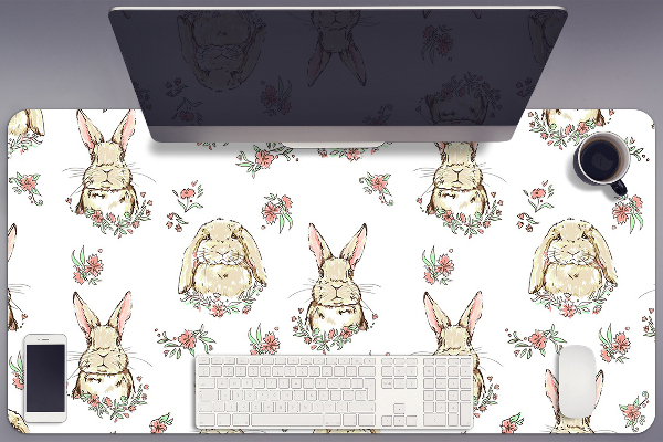 Base de secretária Coelhos castanhos claros