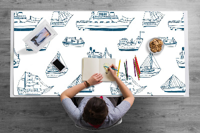Base de secretária Navios azuis