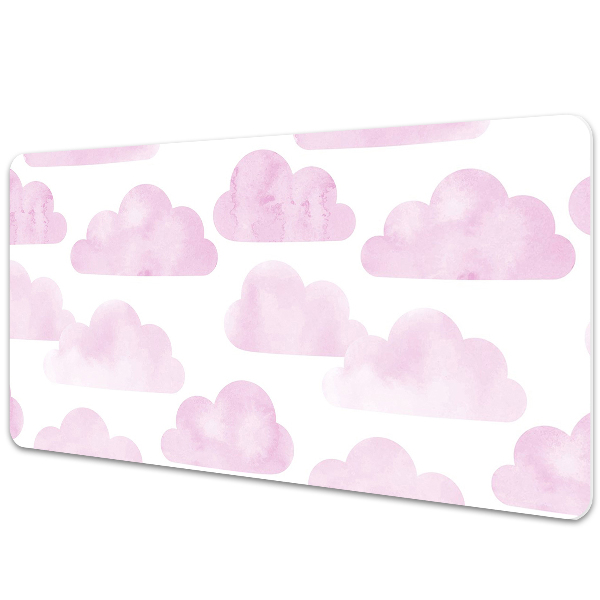 Tapete para secretária Nuvens cor de rosa