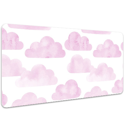 Tapete para secretária Nuvens cor de rosa