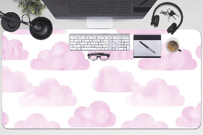 Tapete para secretária Nuvens cor de rosa