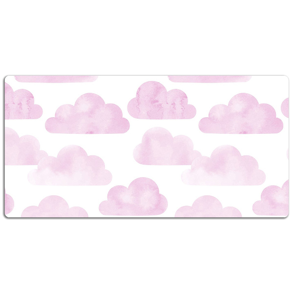 Tapete para secretária Nuvens cor de rosa