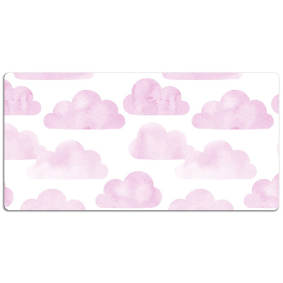 Tapete para secretária Nuvens cor de rosa