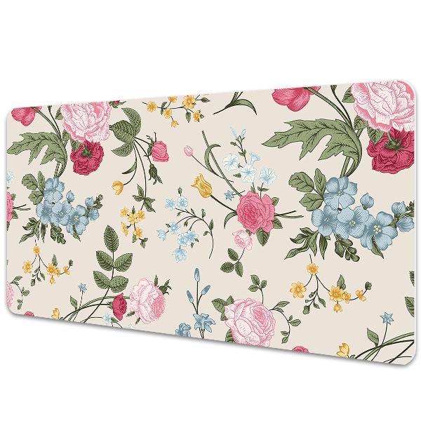 Tapete para secretária Flores coloridas