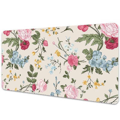 Tapete para secretária Flores coloridas