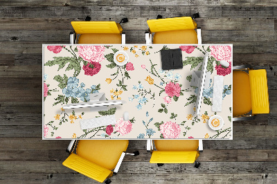 Tapete para secretária Flores coloridas