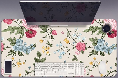 Tapete para secretária Flores coloridas