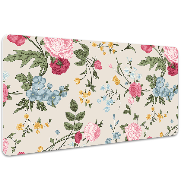 Tapete para secretária Flores coloridas