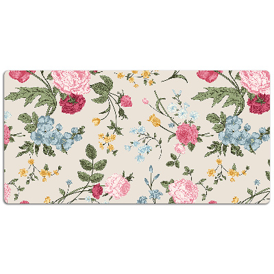 Tapete para secretária Flores coloridas
